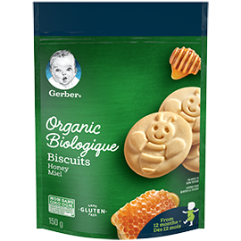 Gerber® Organic Biscuits, Honey Flavour