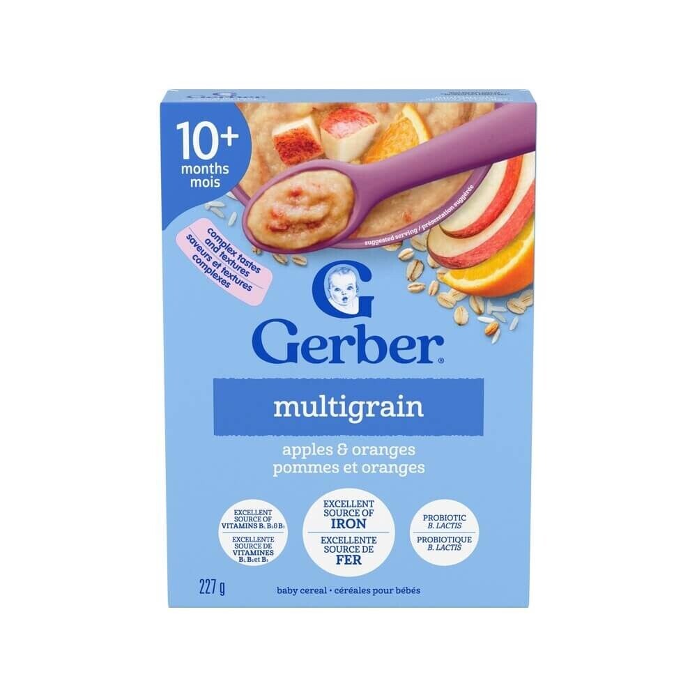 Gerber® Multigrain Apples & Oranges Toddler Cereal