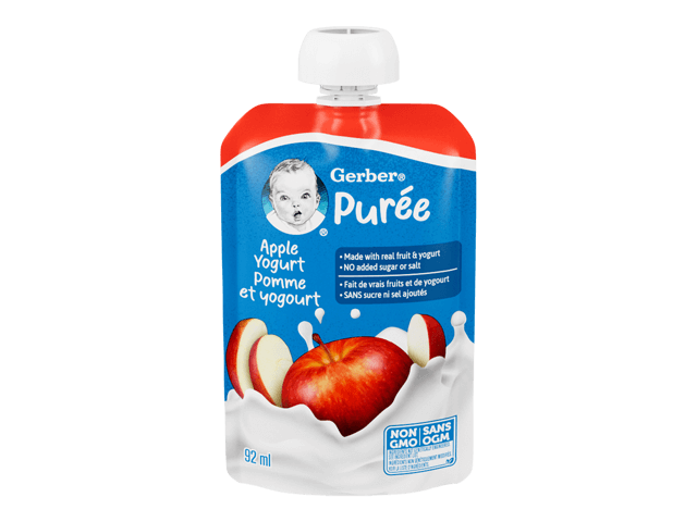 Apple Yogurt Purée Made With Real Fruit and Yogurt