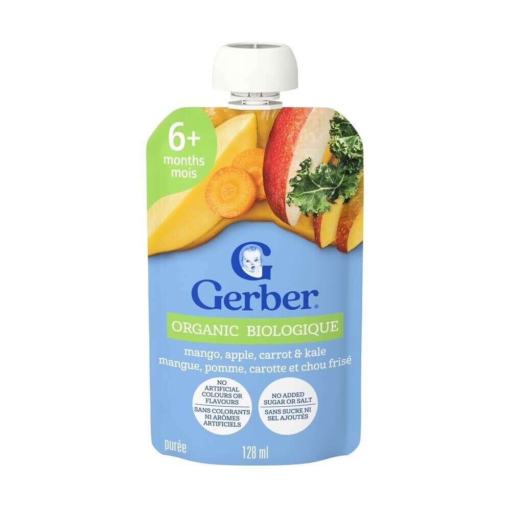 Gerber Organic Mango, Apple, Carrot & Kale Purée