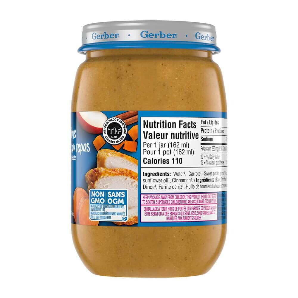 GERBER Mealtime Purée Turkey and Veggies Jar