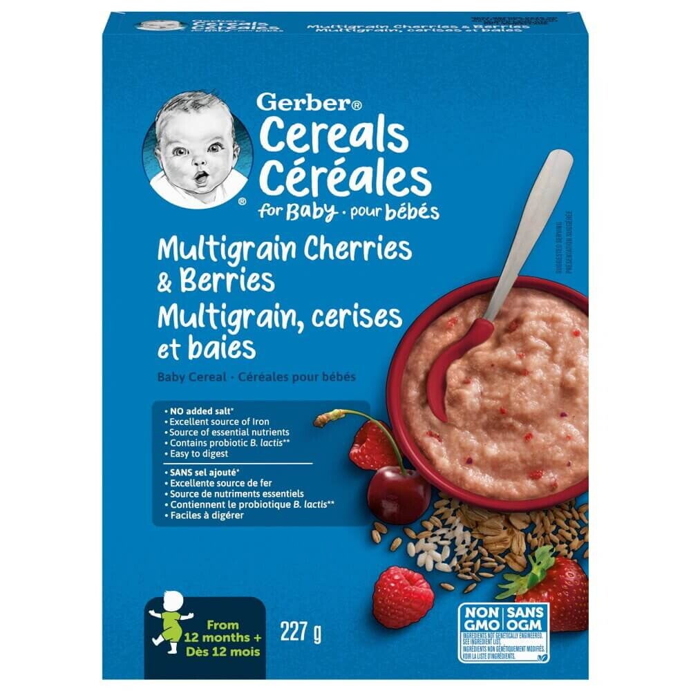 Gerber multigrain cherries berries toddler cereal