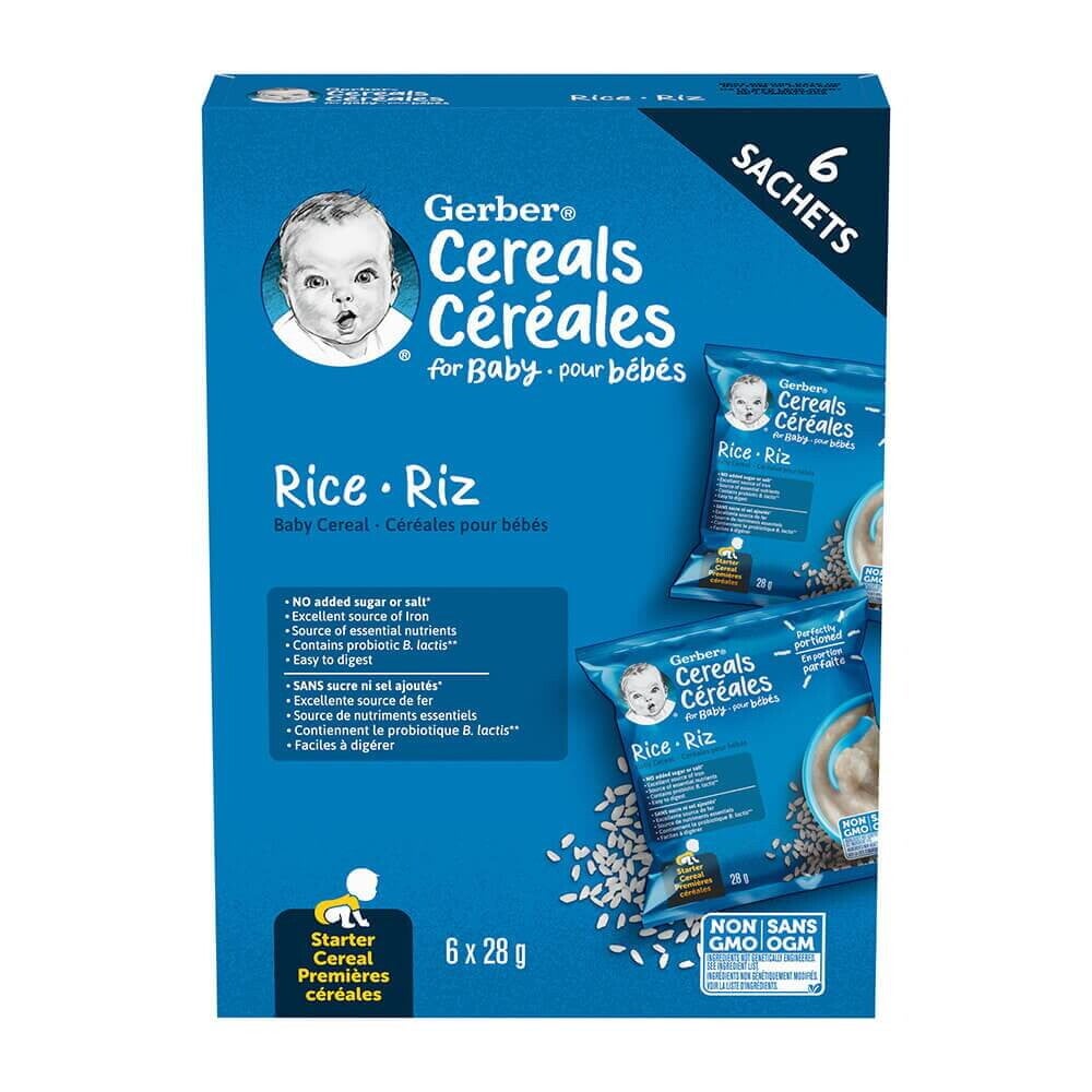 Gerber® Rice Baby Cereal, Sachets