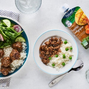 Meatballs and Rice​