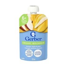 Gerber Organic Mango, Apple & Pear Purée
