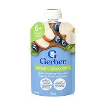 Gerber Organic Apple Blueberry Spinach