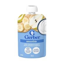 Pear Banana Yogurt Puree Made with Real Fruit and Yogurt