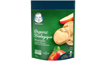 gerber organic, apple biscuits, toddler, snack