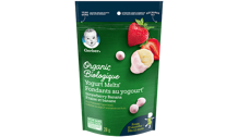 Gerber® Organic Yogurt Melts Strawberry Banana, toddler, toddler snack
