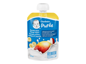 Banana Apple Mango Yogurt Purée, Made With Real Fruit and Yogurt