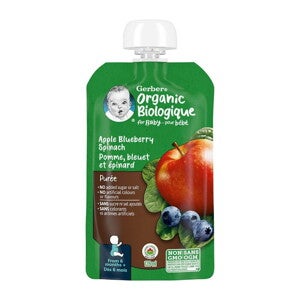 Gerber Organic Apple Blueberry Spinach