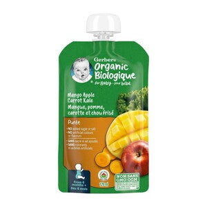 Gerber Organic Mango, Apple, Carrot & Kale Purée