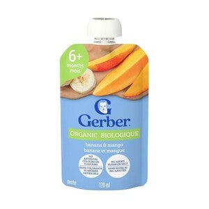 Gerber Organic Banana & Mango Purée