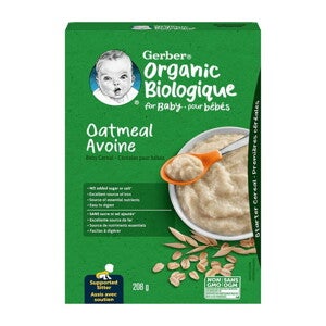 Oatmeal organic baby cereal 