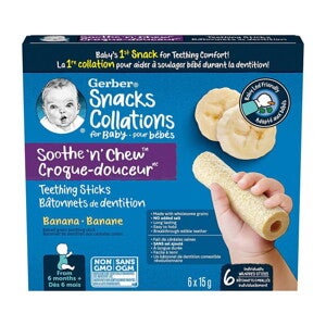 Gerber® Soothe ‘N’ ChewTM Teething Sticks, Banana