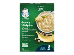 Gerber Organic Banana Baby Cereal
