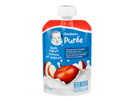 Apple Yogurt Purée Made With Real Fruit and Yogurt