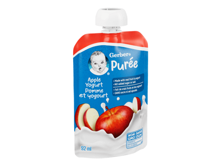 Apple Yogurt Purée Made With Real Fruit and Yogurt