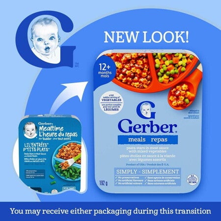 GERBER Lil' Entrées® Pasta Stars in Meat Sauce