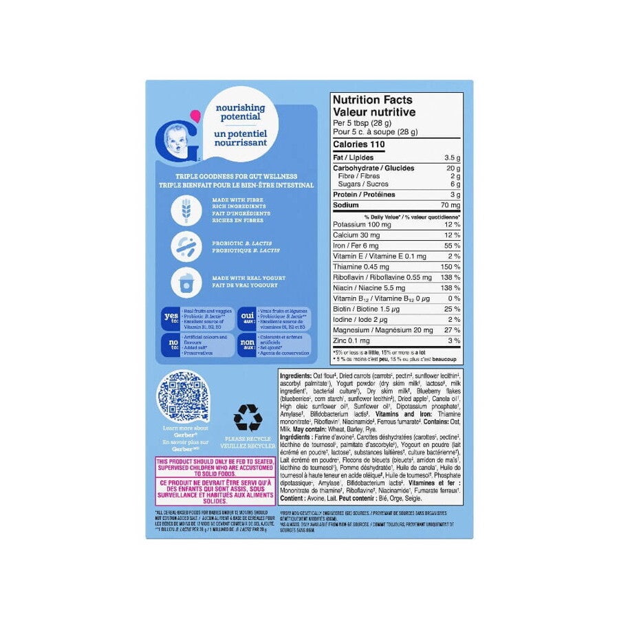 Gerber Blueberry Yogurt Cereal
