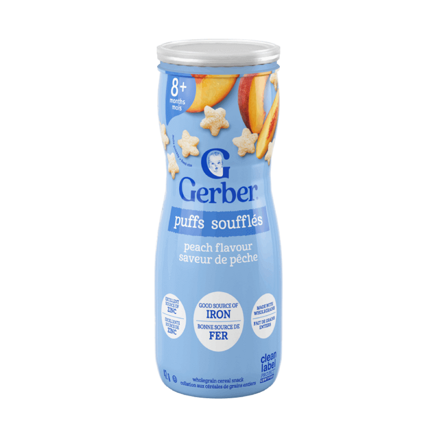 Gerber Puffs Peach_Image 1