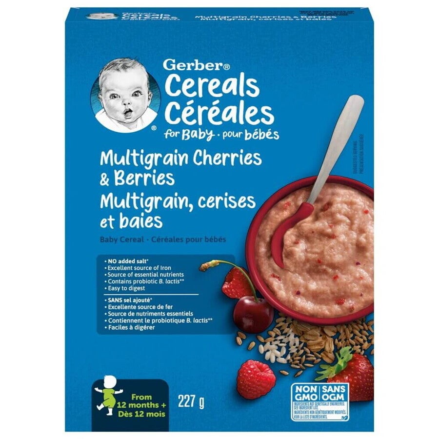 Gerber multigrain cherries berries toddler cereal