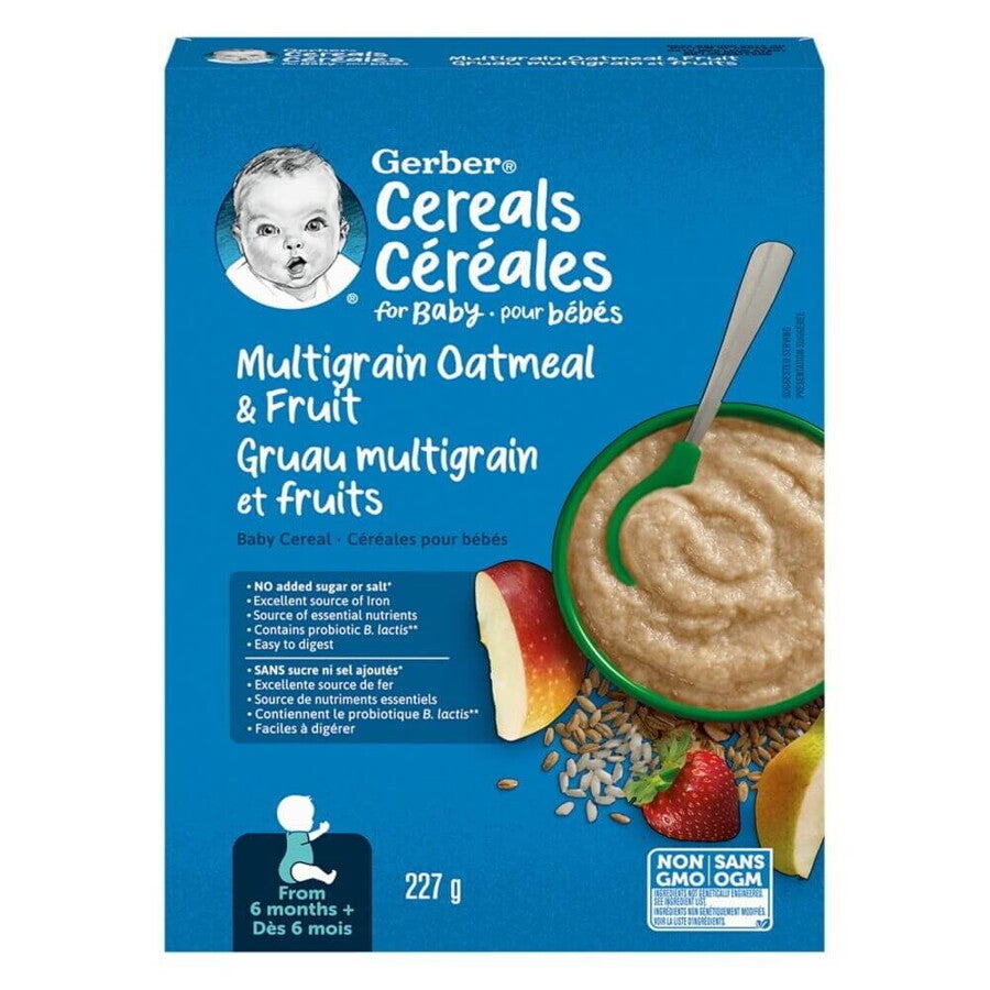 Gerber Multigrain Oatmeal and Fruit Baby Cereal