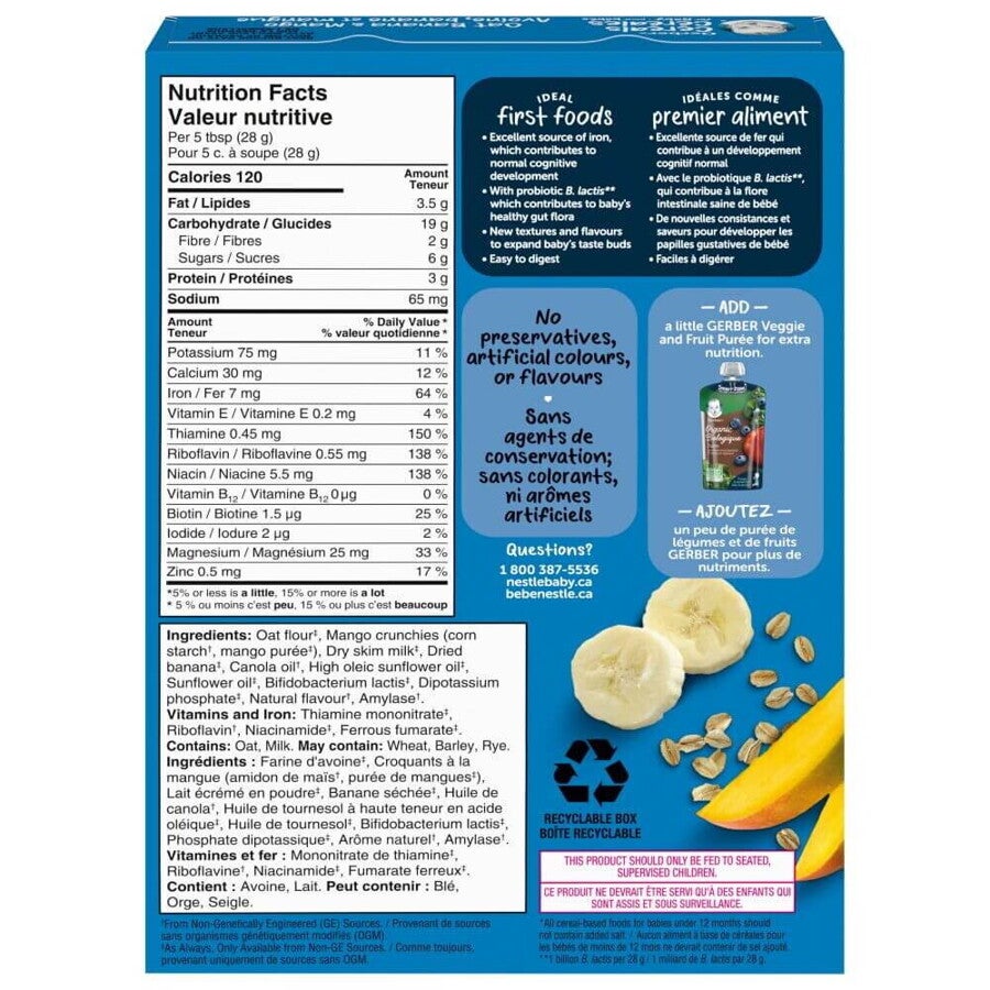 Geber Oat Banana Mango Baby Cereal