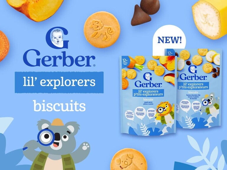 GERBER® lil' explorers biscuit snacks for toddlers