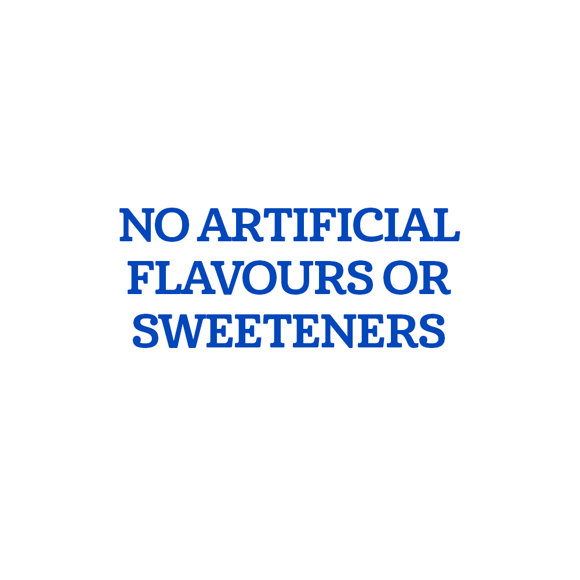 No artificial flavours or sweeteners