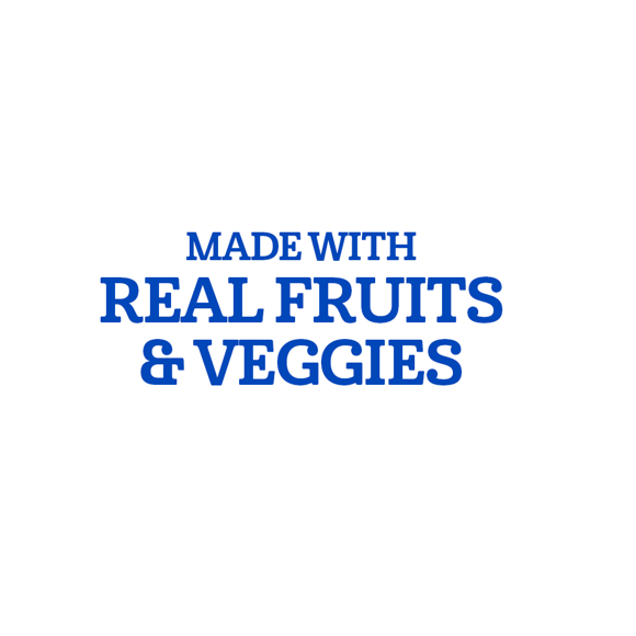 Made with real fruits & veggies