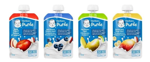 Yogurt purees from around 8+ months & up