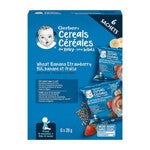 Gerber® Wheat Banana Strawberry Baby Cereal, Sachets