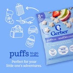 Gerber Puffs To Go Fraise Pomme | 8 mois et plus