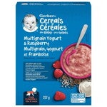 Gerber Multigrain Yogurt and Raspberry Baby Cereal